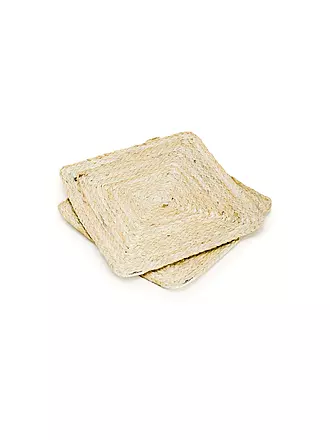 FYNCH HATTON | Tischset 4tlg 33x33cm UTAMU Offwhite | hellbraun