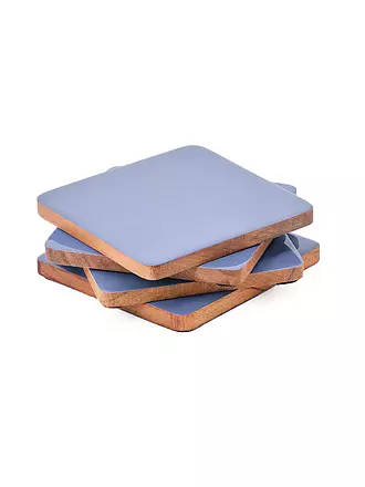 FYNCH HATTON | Untersetzer JALA 4 er Set 10x10cm Orchid | hellblau