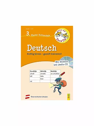 G & G VERLAG | Deutsch - 3. Klasse Volksschule mit Audio-CD | keine Farbe