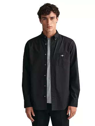 GANT | Hemd Regular Fit | schwarz