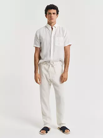 GANT | Leinenchino | dunkelblau