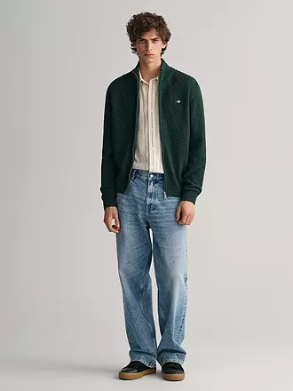GANT | Strickjacke | dunkelgrün