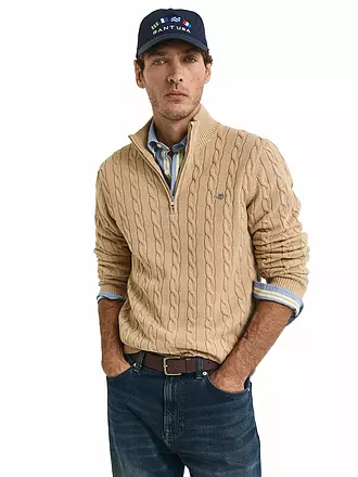 GANT | Troyer Pullover | beige