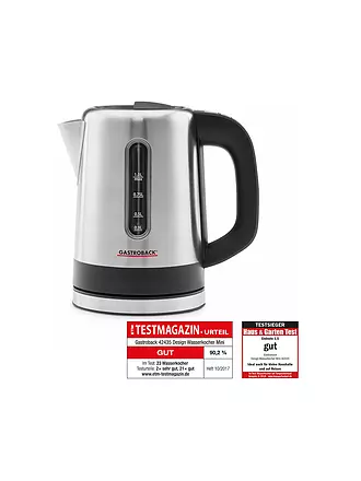 GASTROBACK | Design Wasserkocher Mini 1L Edelstahl 42435 | silber