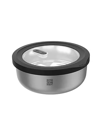 GEFU | Frischhaltedose 0,5l PROVIDO Edelstahl / Schwarz | silber