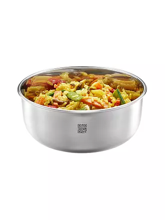 GEFU | Frischhaltedose 1l PROVIDO Edelstahl / Schwarz | silber