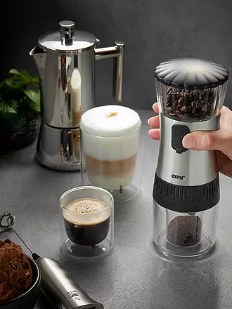 GEFU | Kaffeemühle POLVE, elektrisch USB | silber