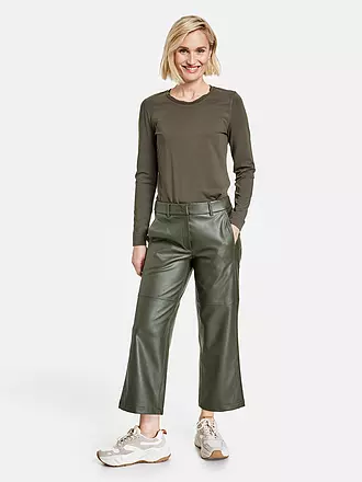 GERRY WEBER | Hose in Lederoptik | braun