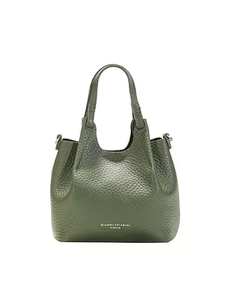GIANNI CHIARINI | Ledertasche - Hobo Bag DUA Small | olive