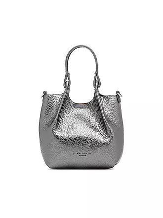 GIANNI CHIARINI | Ledertasche - Hobo Bag DUA Small | silber