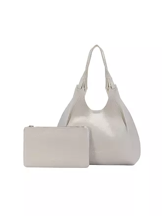 GIANNI CHIARINI | Ledertasche - Hobo Bag DUA | hellgrau