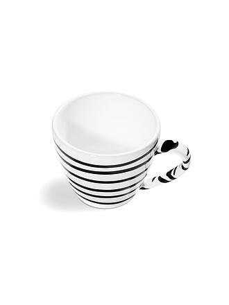 GMUNDNER KERAMIK | Kaffeetasse Gourmet 0,2l Schwarz geflammt | grau