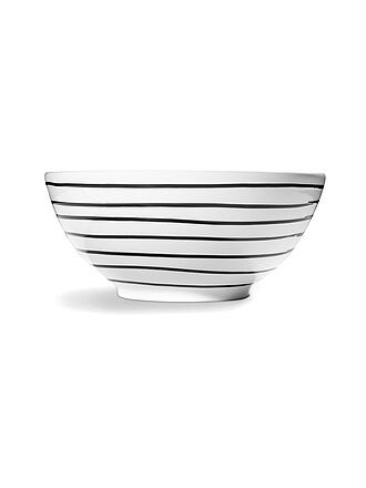 GMUNDNER KERAMIK | Schüssel 23cm Schwarz geflammt | grün