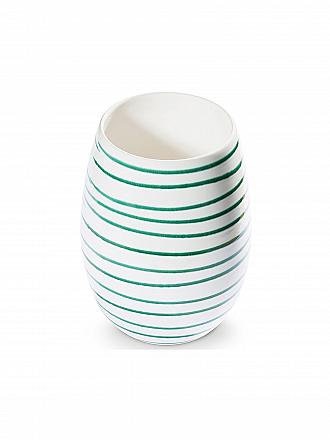GMUNDNER KERAMIK | Vase 21cm Grün Geflammt | grün