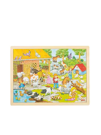 GOKI | Einlegepuzzle Streichelzoo 48-tlg. | keine Farbe