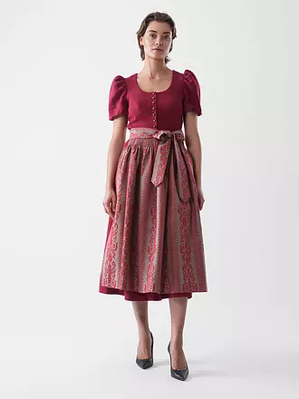 GOTTSEIDANK | Dirndl MARGRET | rot