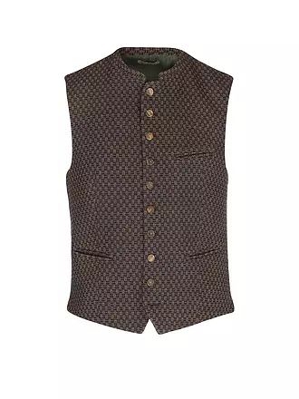 GOTTSEIDANK | Trachten Gilet KONSTANTIN | dunkelrot