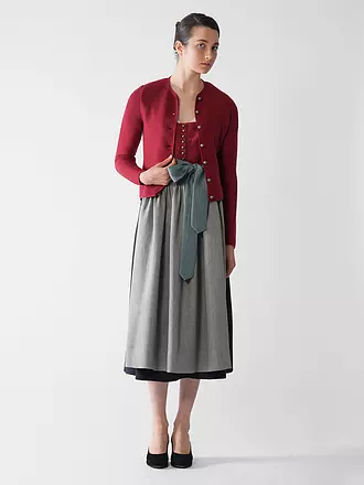 GOTTSEIDANK | Trachten Strickjacke ALOISIA | dunkelrot