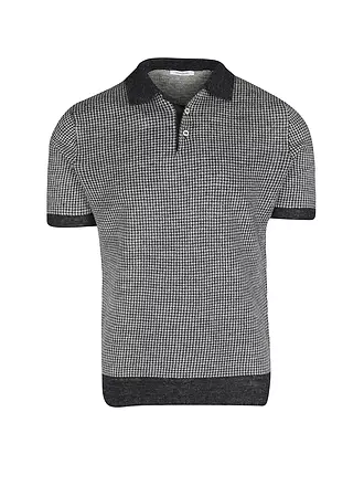 GRAN SASSO | Leinen Poloshirt | dunkelblau