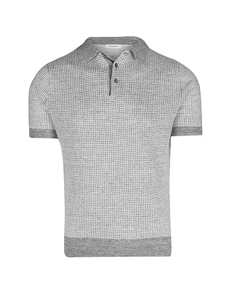 GRAN SASSO | Leinen Poloshirt | hellgrau