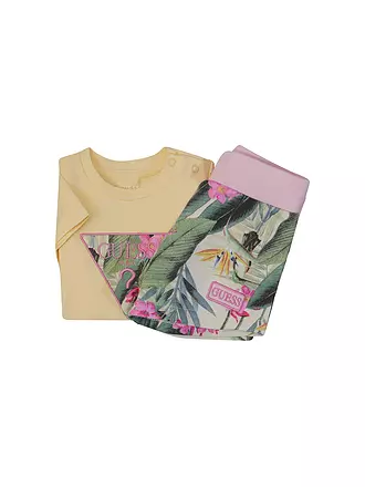 GUESS | Baby Set 2-teilig (T-Shirt und Shorts) | gelb