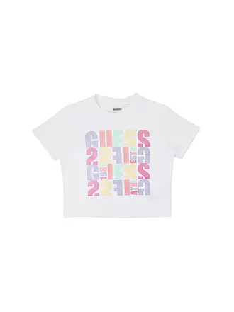 GUESS | Mädchen T-Shirt Cropped Fit | weiss