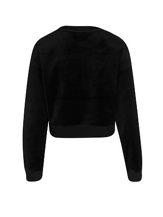 GUESS | Samtsweater | schwarz