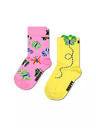 HAPPY SOCKS | Baby Socken 2er Pkg BUTTERFLY pink | rosa