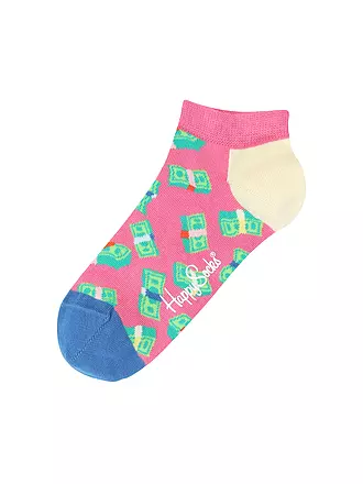 HAPPY SOCKS | Damen Sneaker Socken MONKEY MONEY 36-40 pink | pink