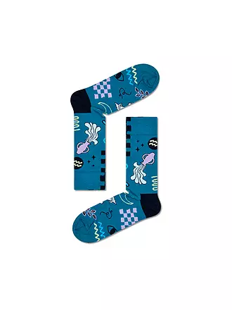 HAPPY SOCKS | Damen Socken 36-40 WASSERMANN turquoise | petrol