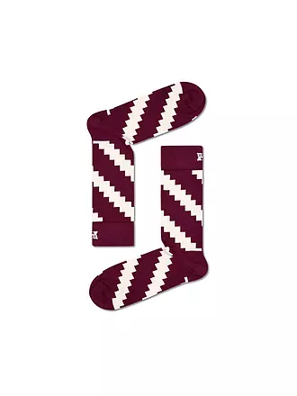 HAPPY SOCKS | Damen Socken 36-40 WILD WEEK 7-er Pkg dark red | bunt