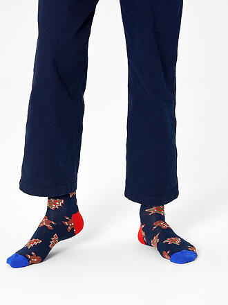 HAPPY SOCKS | Damen Socken GINGERBREAD COOKIES 36-40 dark blue / navy | dunkelblau