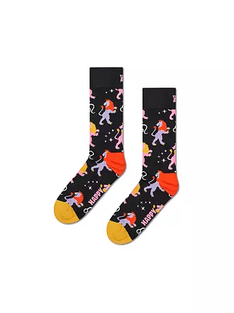 HAPPY SOCKS | Damen Socken LÖWE 36-40 black | schwarz