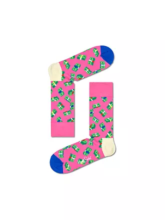 HAPPY SOCKS | Damen Socken MONEY MONEY 36-40 dark pink | pink