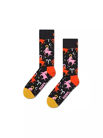 HAPPY SOCKS | Damen Socken WIDDER 36-40 black | schwarz