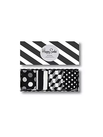 HAPPY SOCKS | Herren Geschenkbox Socken BLACK & WHITE 4-er Pkg. black | 