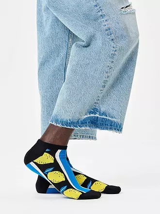 HAPPY SOCKS | Herren Sneaker Socken LEMON 41-46 blue | blau