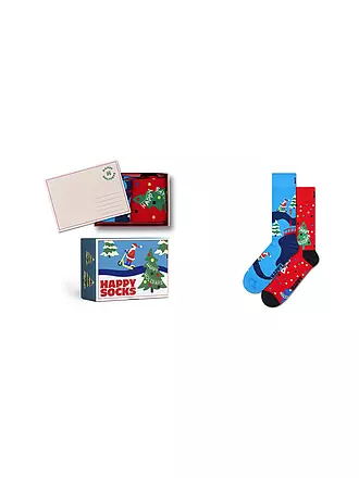 HAPPY SOCKS | Herren Socken HAPPY HOLIDAYS 3er Pkg. light blue 41-46 | hellblau