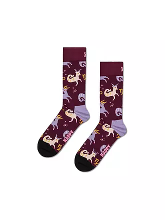 HAPPY SOCKS | Herren Socken STEINBOCK 41-46 dark red | dunkelrot