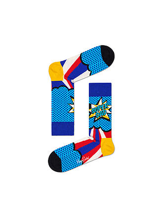 HAPPY SOCKS | Herren Socken SUPER DAD 41-46 mid blue | blau