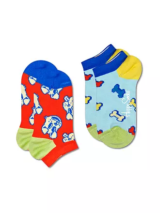 HAPPY SOCKS | Kinder Sneakersocken DOG&BONE 2er Pkg. orange | rot