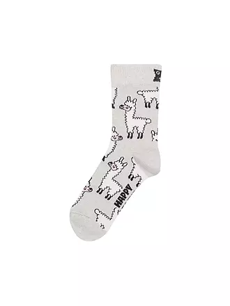 HAPPY SOCKS | Kinder Socken LLAMA grey | hellgrau