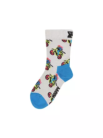 HAPPY SOCKS | Kinder Socken MOTORBIKE grey | hellgrau