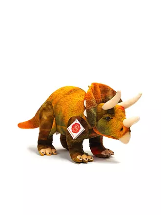 HERMANN TEDDY | Plüschtier - Dinosaurier Triceratops 42cm | orange