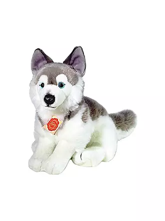 HERMANN TEDDY | Plüschtier - HUsky sitzend 29cm | hellgrau