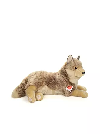 HERMANN TEDDY | Plüschtier - Wolf liegend 40 cm | keine Farbe