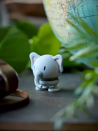 HOPTIMIST | Dekofigur Soft Elephant 7,6cm Grey | hellbraun