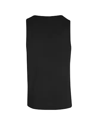 HUBER | Unterhemd black | weiss