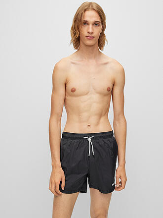HUGO | Badeshorts HAITI | rot