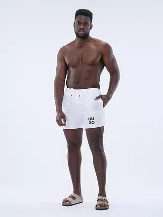 HUGO | Badeshorts PAOL | weiss